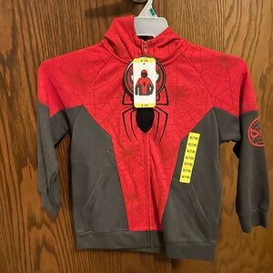 Marvel Red and Gray Spider Hero Kids Costume Hoodie